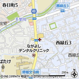 池田泉州銀行北豊中支店周辺の地図