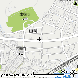 兵庫県姫路市飾磨区山崎周辺の地図