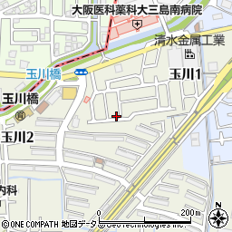 大阪府高槻市玉川1丁目12-9周辺の地図