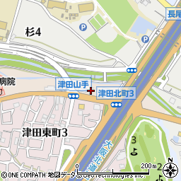 大阪ガス長尾ステーション周辺の地図