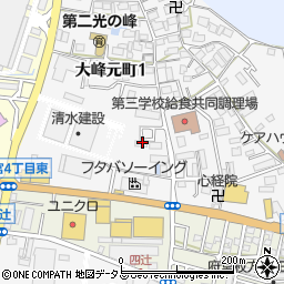 大阪府枚方市大峰元町1丁目10周辺の地図