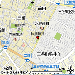 秋津神社周辺の地図