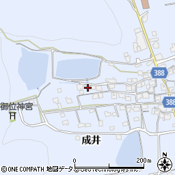 兵庫県加古川市志方町成井周辺の地図