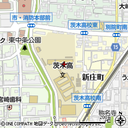 大阪府立茨木高等学校周辺の地図