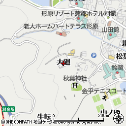 愛知県蒲郡市金平町（大廻）周辺の地図