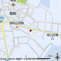 兵庫県加古川市志方町投松534周辺の地図