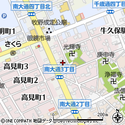 豊橋信用金庫南大通支店周辺の地図