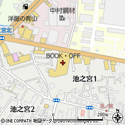 ブックオフスーパーバザー３０７号枚方池之宮店周辺の地図