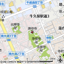 庚申寺周辺の地図