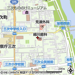 広島県三次市三次町1708周辺の地図