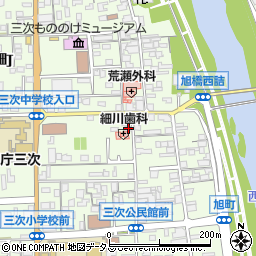 広島県三次市三次町1710周辺の地図