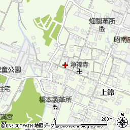 兵庫県姫路市四郷町上鈴127周辺の地図