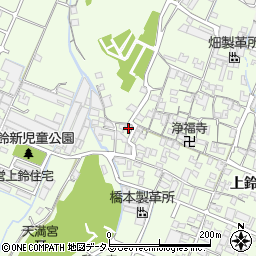 兵庫県姫路市四郷町上鈴14周辺の地図