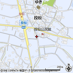 兵庫県加古川市志方町投松431周辺の地図