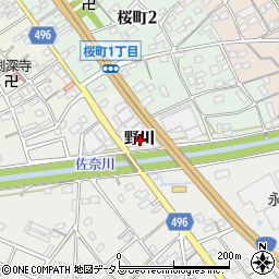 愛知県豊川市伊奈町野川周辺の地図