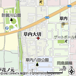 京都府京田辺市草内大切47周辺の地図
