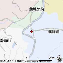 京都府京田辺市薪斧窪周辺の地図