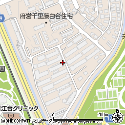 大阪府吹田市藤白台1丁目周辺の地図