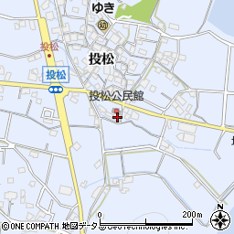 兵庫県加古川市志方町投松498-2周辺の地図