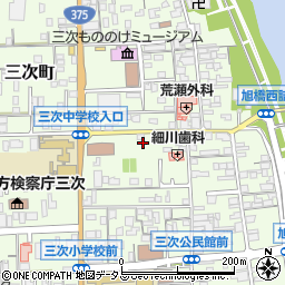 広島県三次市三次町1718周辺の地図