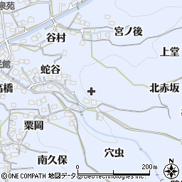京都府綴喜郡井手町多賀北赤坂周辺の地図