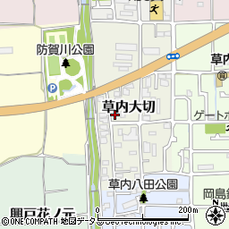 京都府京田辺市草内大切24周辺の地図