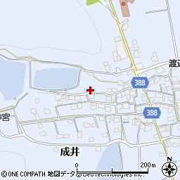 兵庫県加古川市志方町成井494周辺の地図