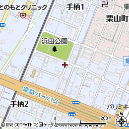 兵庫県姫路市手柄1丁目49周辺の地図