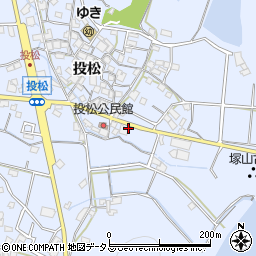 兵庫県加古川市志方町投松495周辺の地図