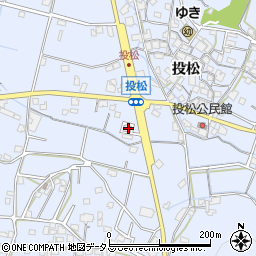兵庫県加古川市志方町投松415周辺の地図