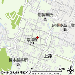 兵庫県姫路市四郷町上鈴187-1周辺の地図