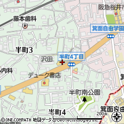 大阪トヨペット箕面店周辺の地図