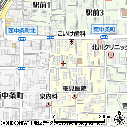 大阪府茨木市下中条町1-16周辺の地図