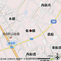 愛知県豊川市当古町東本郷周辺の地図