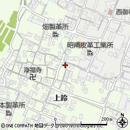 兵庫県姫路市四郷町上鈴171-1周辺の地図