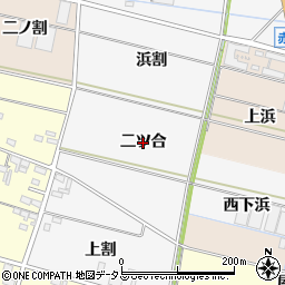 愛知県西尾市一色町赤羽（二ツ合）周辺の地図