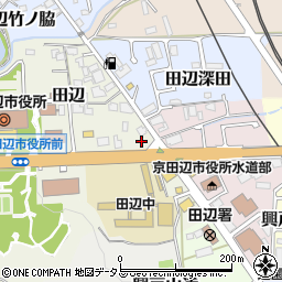 京都府京田辺市興戸北鉾立27周辺の地図