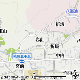 愛知県蒲郡市金平町岩上周辺の地図