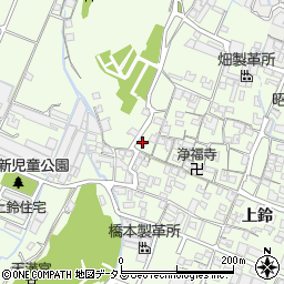 兵庫県姫路市四郷町上鈴122周辺の地図