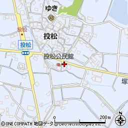 兵庫県加古川市志方町投松513周辺の地図