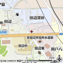 京都府京田辺市興戸犬伏33周辺の地図