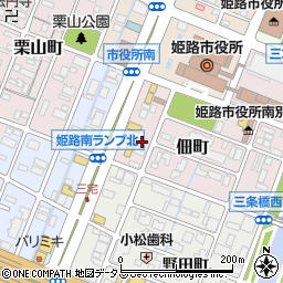 タイムズ姫路市役所南第２駐車場周辺の地図