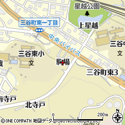 愛知県蒲郡市三谷町（駒場）周辺の地図