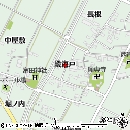 愛知県西尾市吉良町富田殿海戸周辺の地図