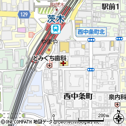 サンディ茨木駅前店周辺の地図