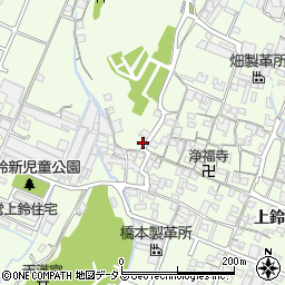 兵庫県姫路市四郷町上鈴117-10周辺の地図