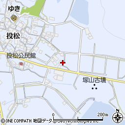 兵庫県加古川市志方町投松526周辺の地図