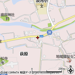 兵庫県神戸市北区淡河町萩原460周辺の地図