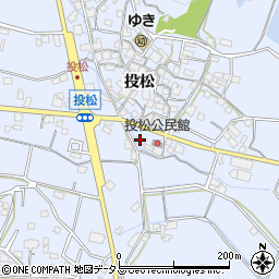 兵庫県加古川市志方町投松499周辺の地図