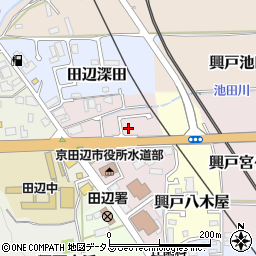 京都府京田辺市興戸犬伏39-14周辺の地図